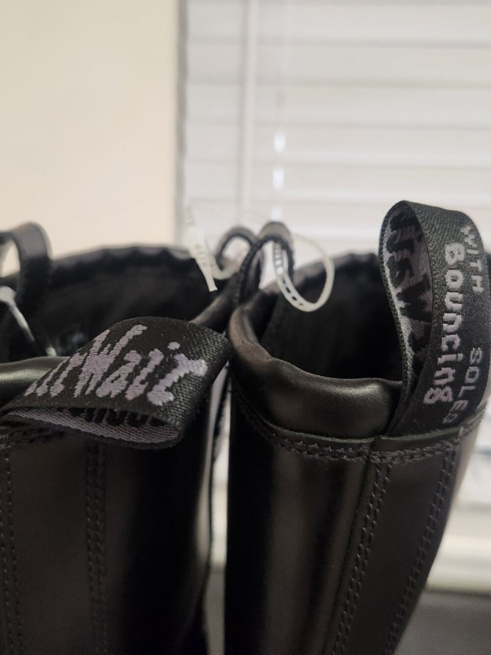Dr. Martens Anistone Knee High Orleans Leather Biker Boots - Picture 12 of 12